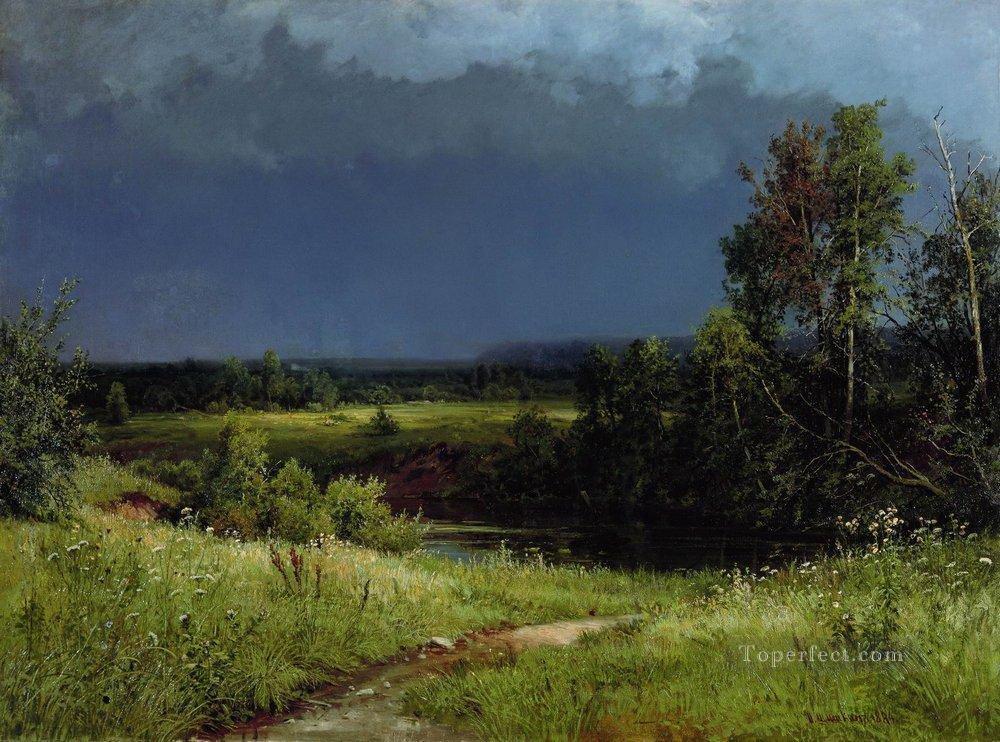 gathering storm 1884 classical landscape Ivan Ivanovich Oil Paintings